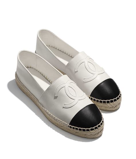 alpargata chanel valor|chanel espadrilles white and black.